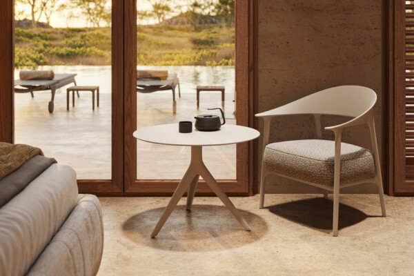 Africa nizek Upholstered naslanjač