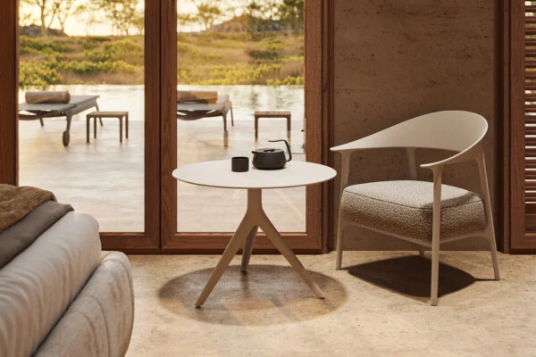 Africa nizek Upholstered naslanjač