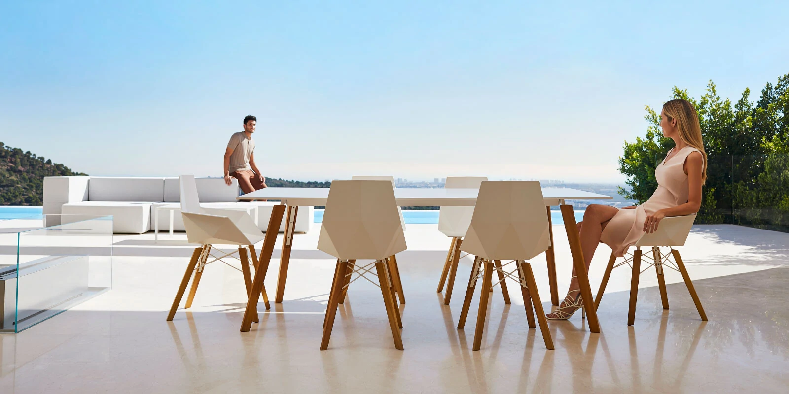 Faz Wood Lounge Table 200x90x74