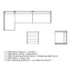 Hamptons modularna zofa