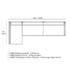 Hamptons modularna zofa