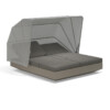 VELA daybed with 4 reclining backrests and folding canopy VELA daybed with 4 reclining backrests and folding canopy