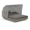 VELA daybed with 4 reclining backrests and folding canopy