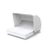 VELA daybed with 4 reclining backrests and folding canopy VELA daybed with 4 reclining backrests and folding canopy