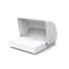 VELA daybed with 4 reclining backrests and folding canopy