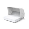 VELA kvadratni daybed WITH 2 RECLINING BACKRESTS and folding canopy