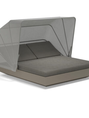 VELA kvadratni daybed WITH 2 RECLINING BACKRESTS and folding canopy VELA kvadratni daybed WITH 2 RECLINING BACKRESTS and folding canopy