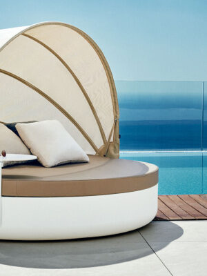 ULM daybed nastavljiv naslon with folding canopy