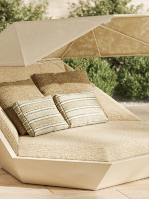 FAZ daybed WITH hinged canopy/360º swivels FAZ daybed WITH hinged canopy/360º swivels