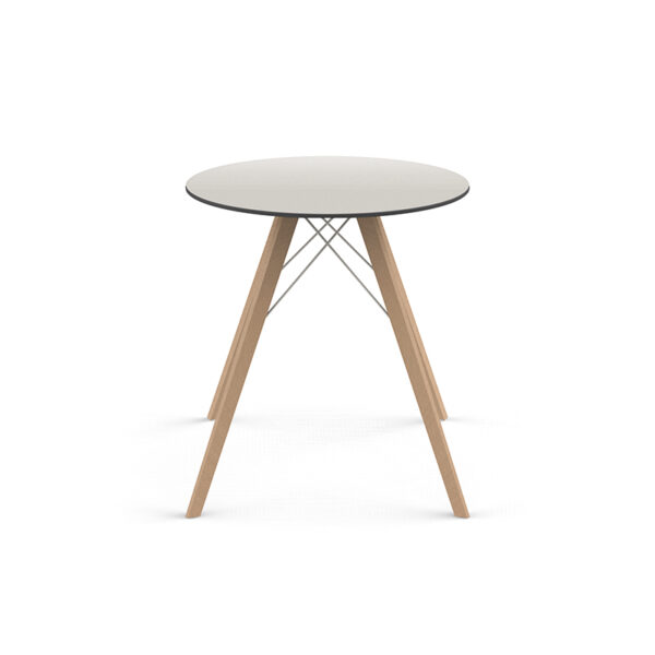 Faz Wood jedilna miza Ø70x74 – Vondom – pogled 1 Faz Wood jedilna miza Ø70x74 Vondom – pogled 1