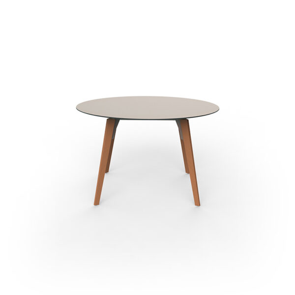 Faz Wood visok Table Ø120x74 – Vondom – pogled 3 Faz Wood visok Table Ø120x74 Vondom – pogled 3