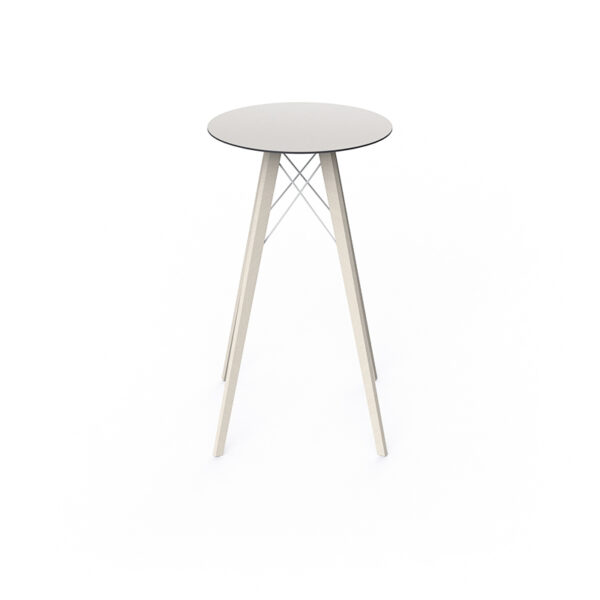 Faz Wood visok Table Ø60x105 – Vondom – pogled 3 Faz Wood visok Table Ø60x105 Vondom – pogled 3