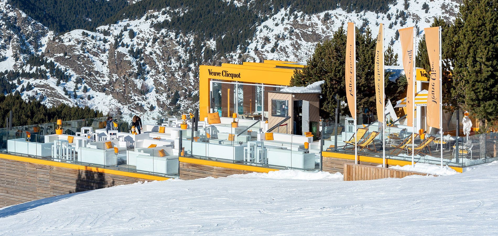Veuve Clicquot Outdoor terrace Grandvalira
